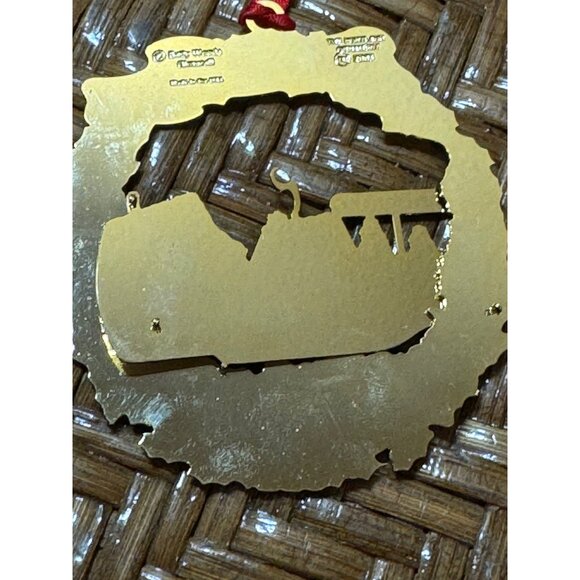 Vintage Portland Oregon Christmas Ornaments 2000-2005 Gold Tone Enamel Signed - Picture 12 of 13